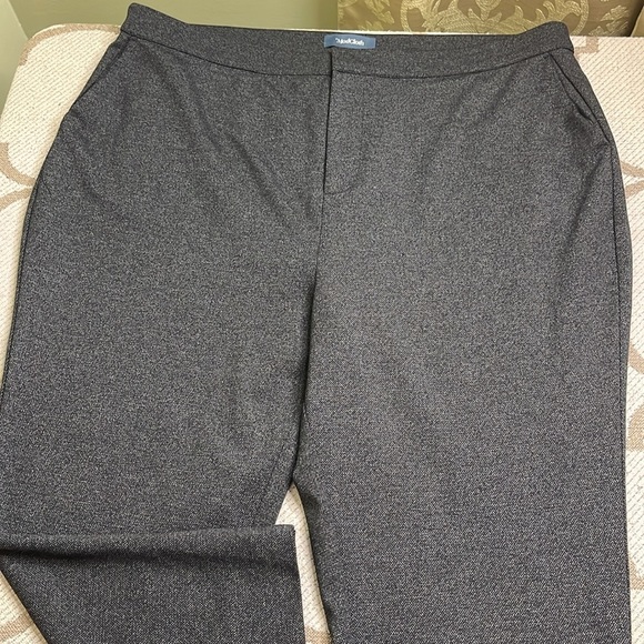 Modcloth high waisted cropped wide leg black gray pants size 22 - Picture 14 of 16